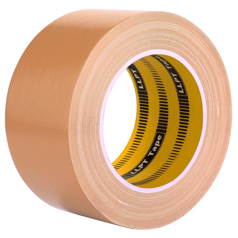 LLPT Duct Tape Premium Grade 2.36 Inches x 108 Feet x 11 Mil Easy Tear Residue Free Strong Adhesive Color Brown (DT241) - Image 1